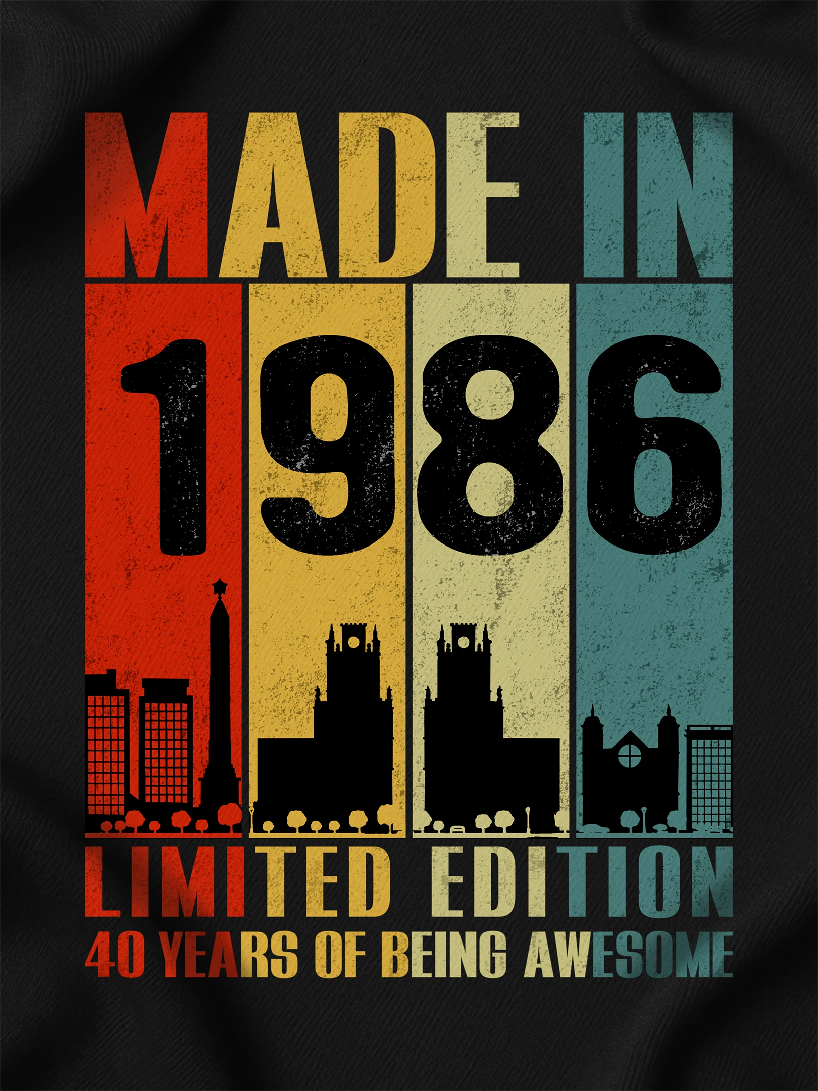 Футболка TeamART с принтом Made in 1986 Limited Edition